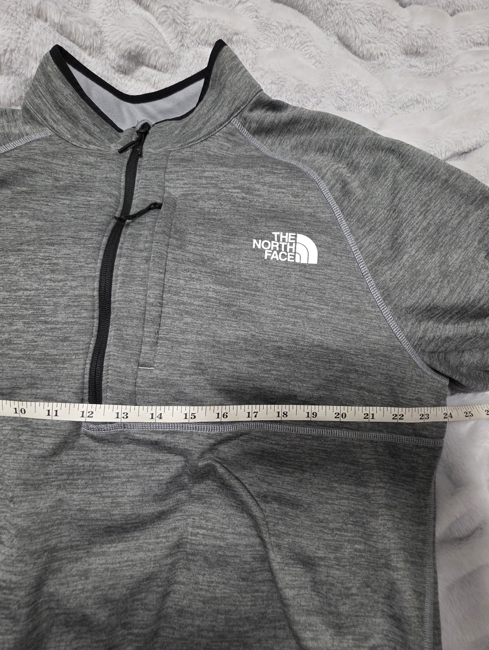 The North Face Canyonlands 1/2 Zip Fleece pullover jacket Size XL Gray - Picture 9 of 9